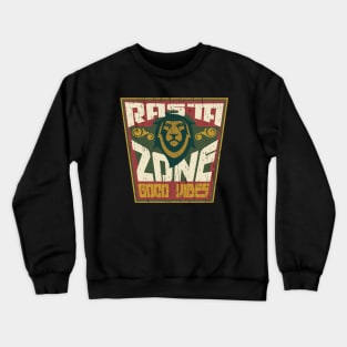 Rasta Zone jah distressed badge Crewneck Sweatshirt